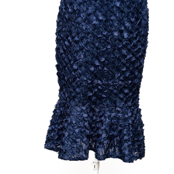 Xscape Off-The-Shoulder Lace Fit & Flare Dress - Picture 10 of 13